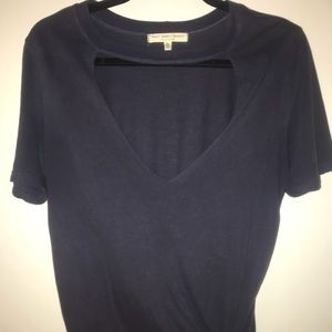 Urban Outfitters Cut Out Neck Tee